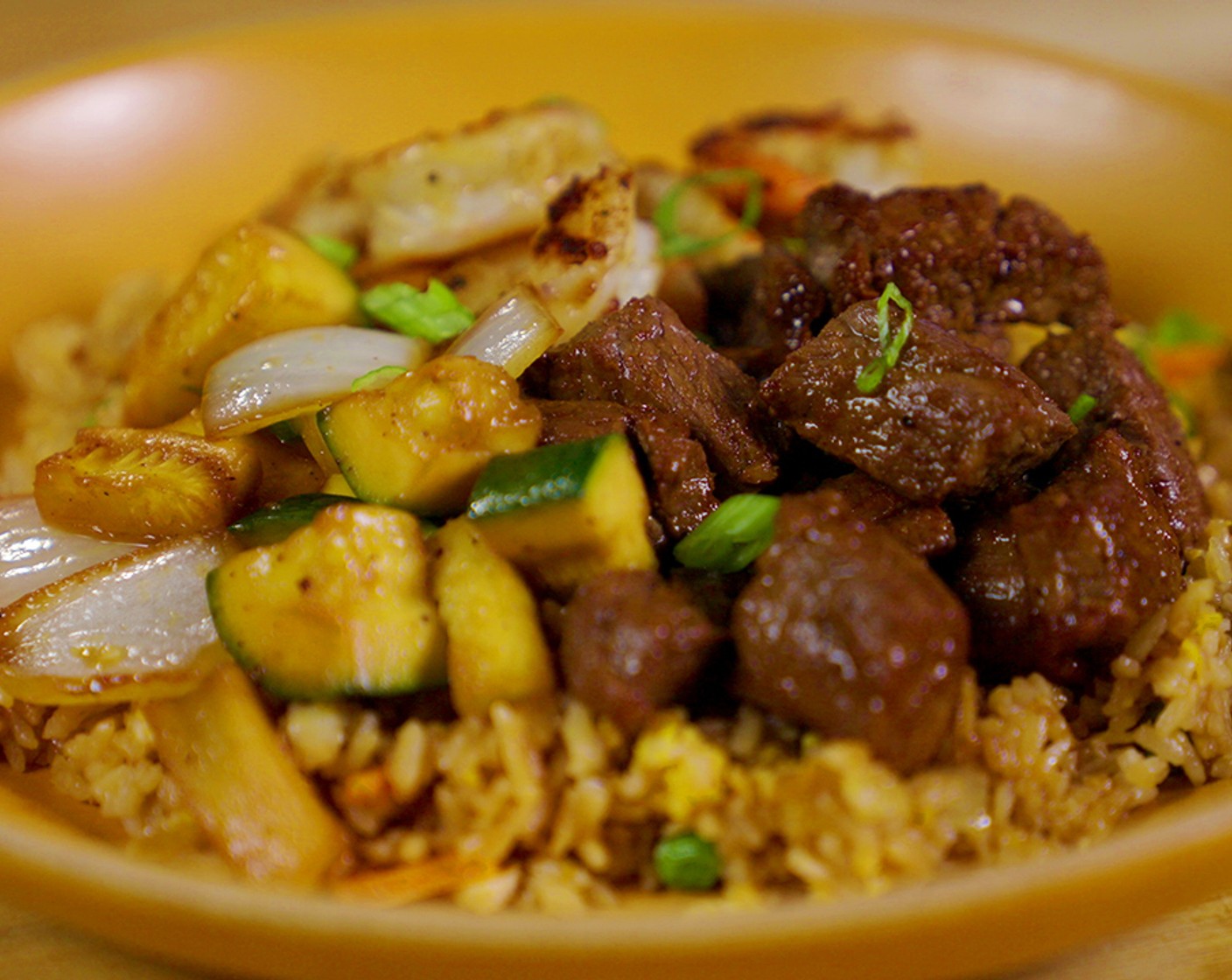 Steak and Shrimp Hibachi-style Dinner