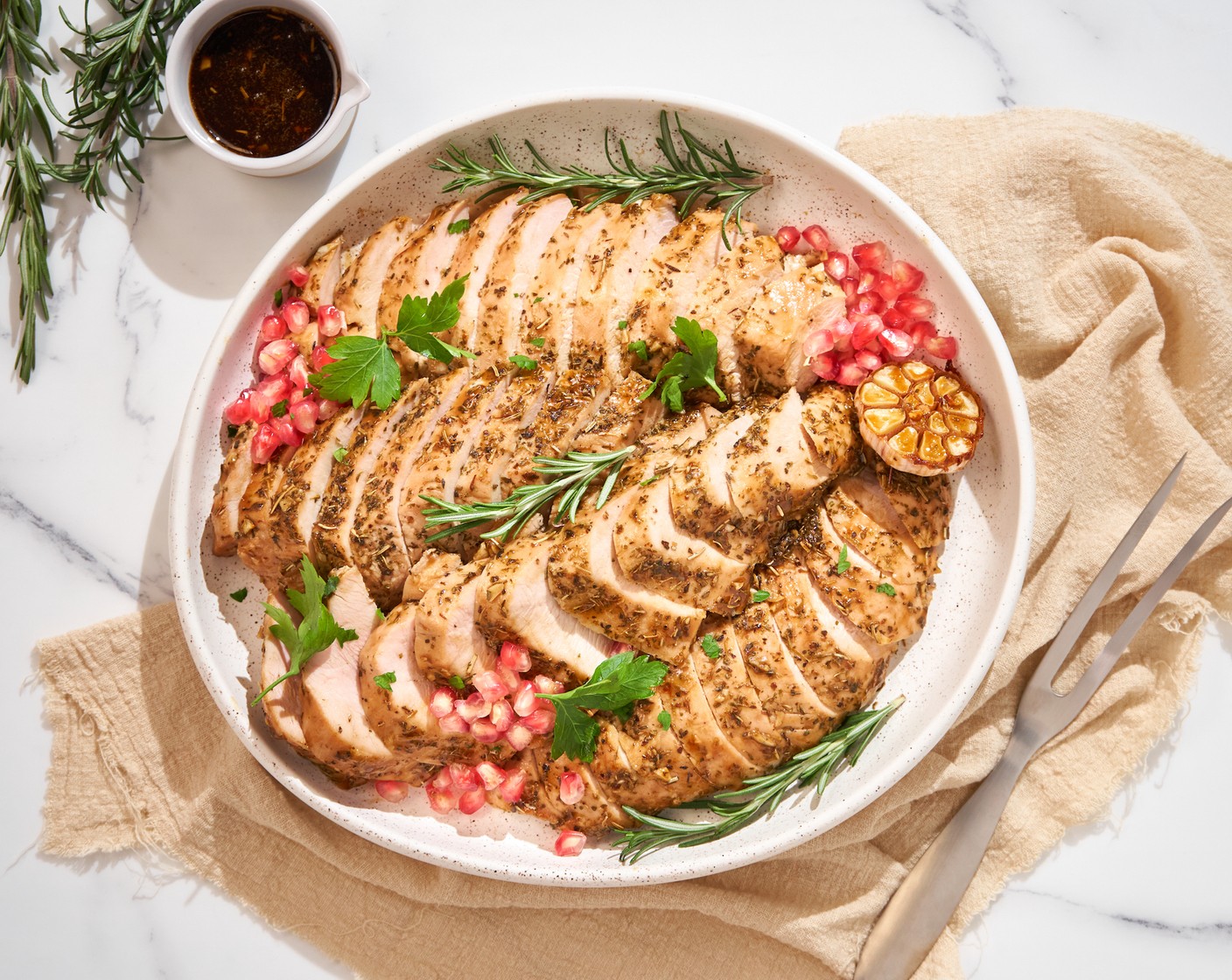 Oven-Roasted Turkey Breast with Mustard Maple Glaze