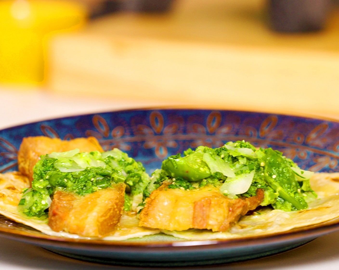 Chicharrón with Salsa Verde