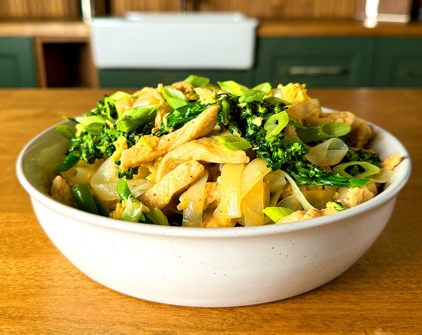 Chicken Stir Fry with Rice Noodles